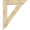 Ekena Millwork Traditional Traditional Rough Sawn Bracket w/ Offset Brace, Douglas Fir, 8"W x 34"D x 42"H BKT0806X34X42TRA01RDF - alternate 3